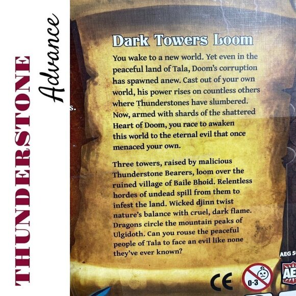 THUNDERSTONE ADVANCE TOWERS OF RUIN MIKE ELLIOTT AEG 2012 Deck Building Game - Picture 4 of 10